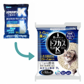 日本 K 豆腐圓條型貓砂 7L (4包以上有折扣)